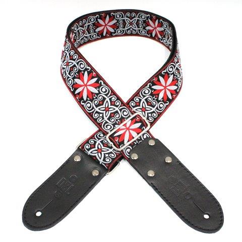 DSL Jacquard Weaving Guitar Strap - 2" (RED-ANGEL)