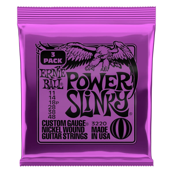 3 SETS OF NICKEL POWER SLINKY (PURPLE) .011 / .0