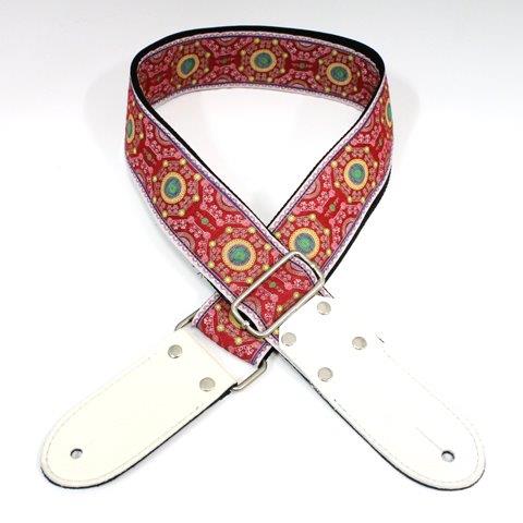 DSL Straps Weaving Series Jacquard Weaving Guitar Strap 2in – SAL Red