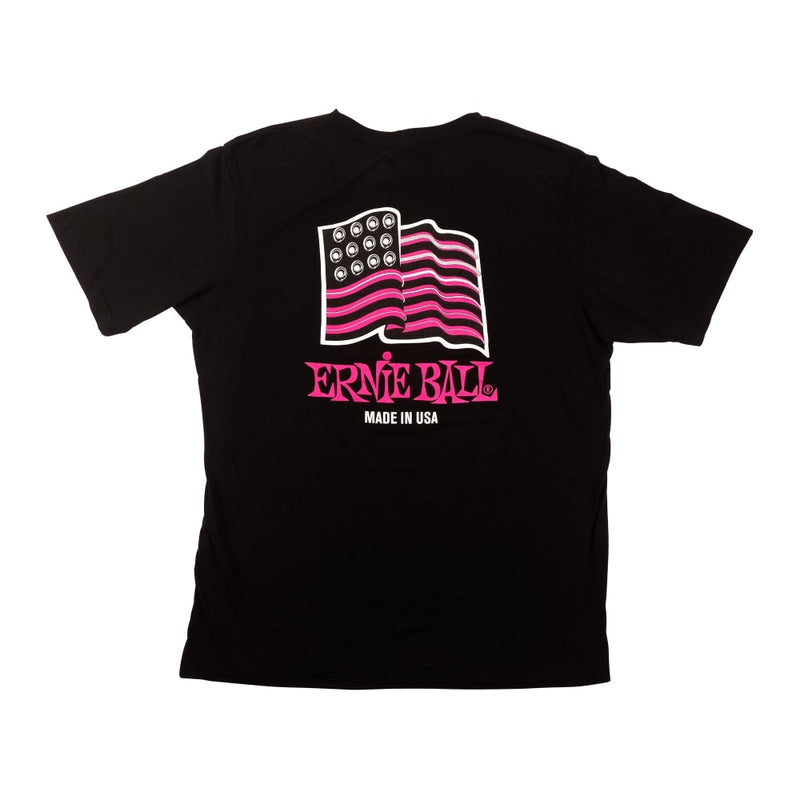 USA Ball End Flag T-Shirt LG