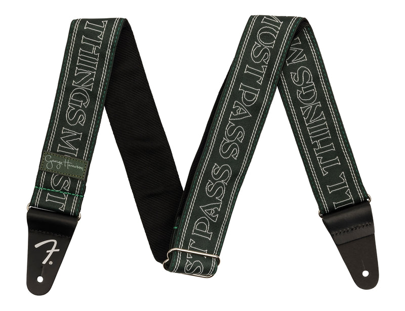 George Harrison All Things Must Pass Logo Strap Green