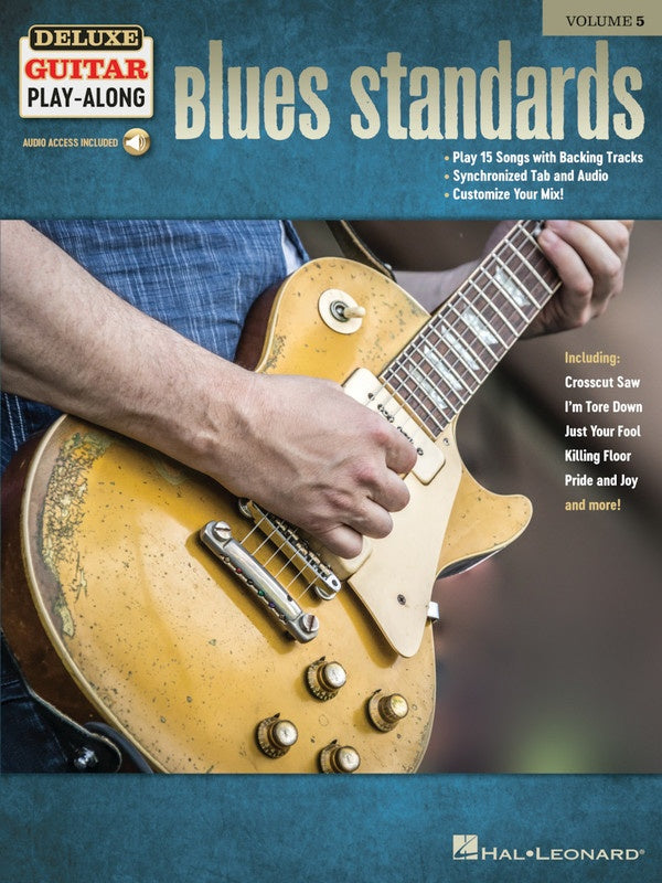 BLUES STANDARDS DELUXE GUITAR PLAYALONG V5 BK/OLA
