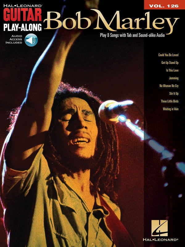 BOB MARLEY GUITAR PLAYALONG BK/CD V126