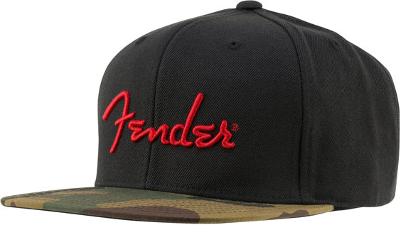 Fender Camo Flatbill Hat Camo One Size Fits Most