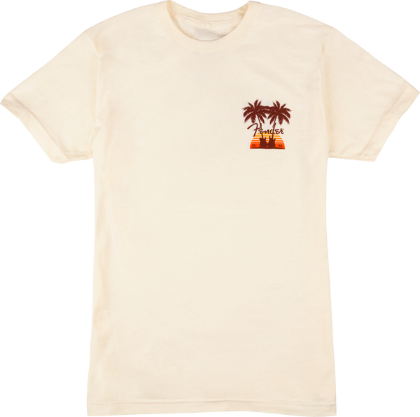 Fender Twin Palms T-Shirt Tan S