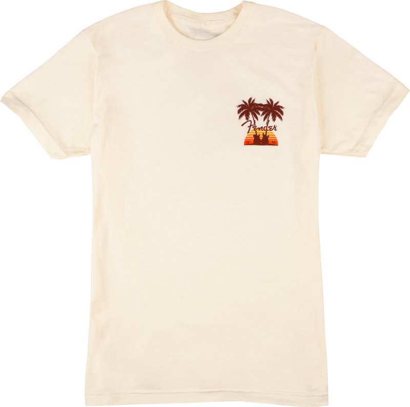 Fender Twin Palms T-Shirt Tan S