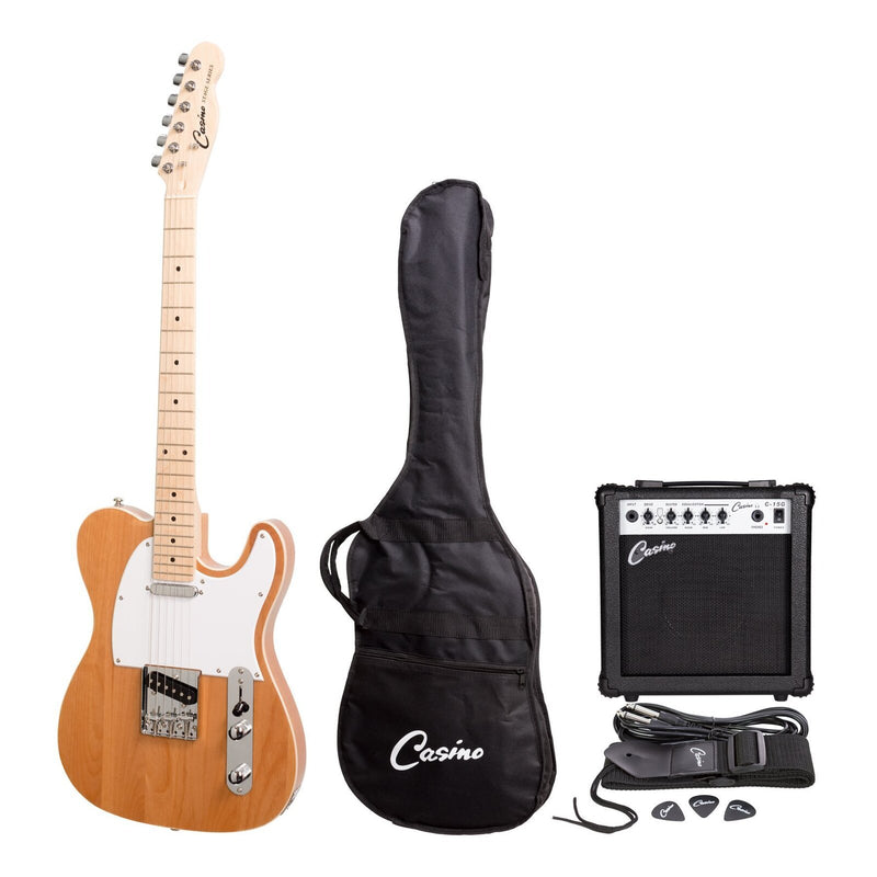 TE-Style Electric Guitar Pack - Natural