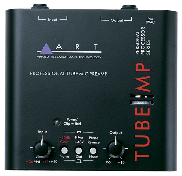ART TUBE MIC PREAMP W/ 48V PHANTOM POWER