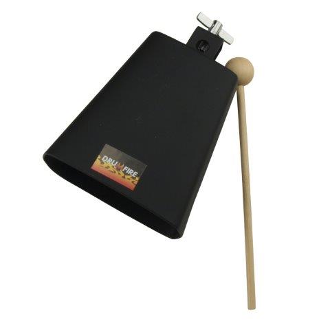 COWBELL 12.7CM METAL COWBELL WITH MOUNTING BRACKET - BLACK