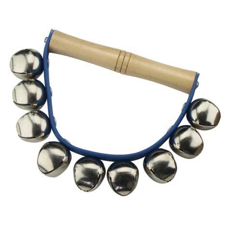 HAND BELLS - 9 BELLS MOUNTED ON ABS STRAP WITH WOODEN HANDLE