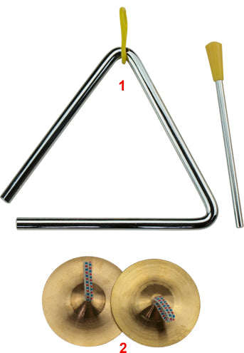 TRIANGLE 6 INCH INCLUDES STRIKER - CHROME