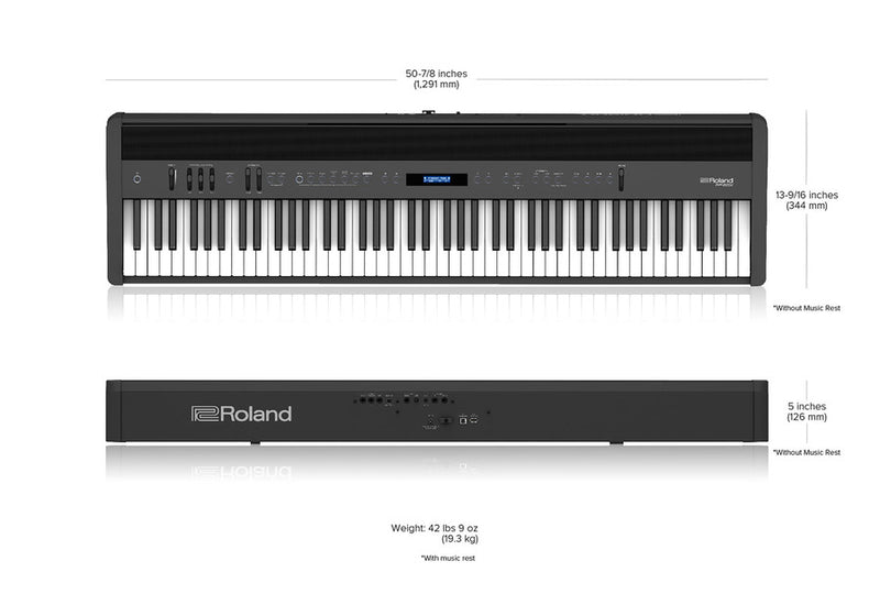 ROLAND FP60XBK PIANO KIT BLACK BUNDLE