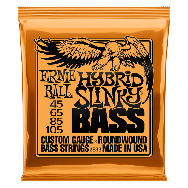 BASS GTR STR SET 45/105 HYBRID SLINKY ORANGE