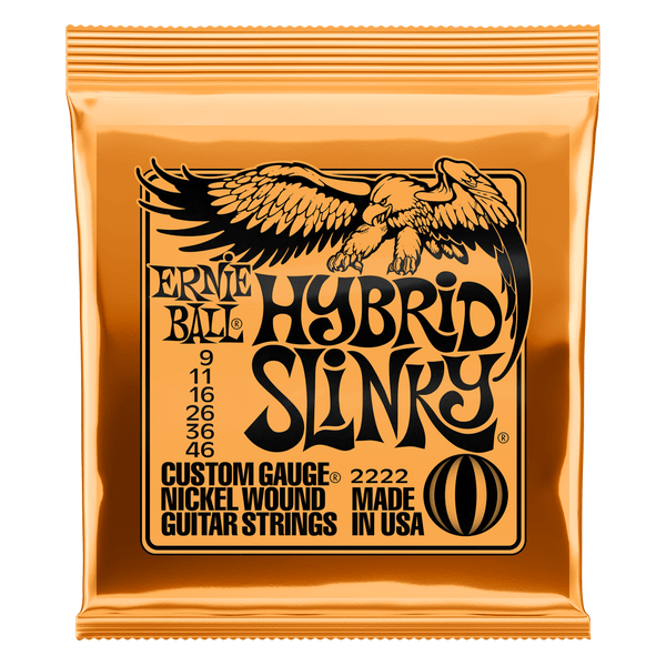 ELECTRIC GTR STR SET 09/46 HYBR SLINKY ORANGE