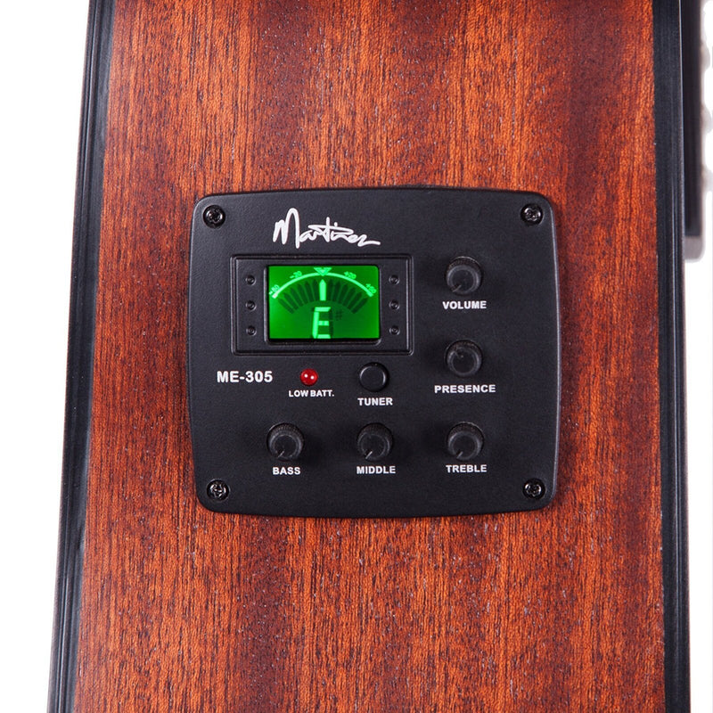 Martinez 'Natural Series' Solid Spruce Top Acoustic-Electric Dreadnought Cutaway Guitar