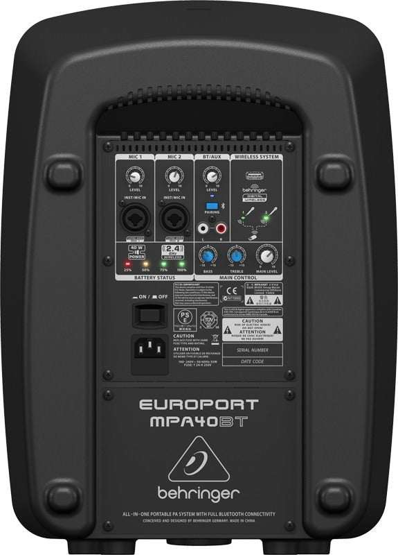 BEHRINGER EUROPORT MPA40BT COMPACT PA SYSTEM