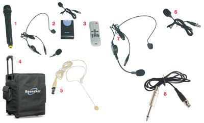 SOUNDART EAR/MOUNTING LAPEL MIC