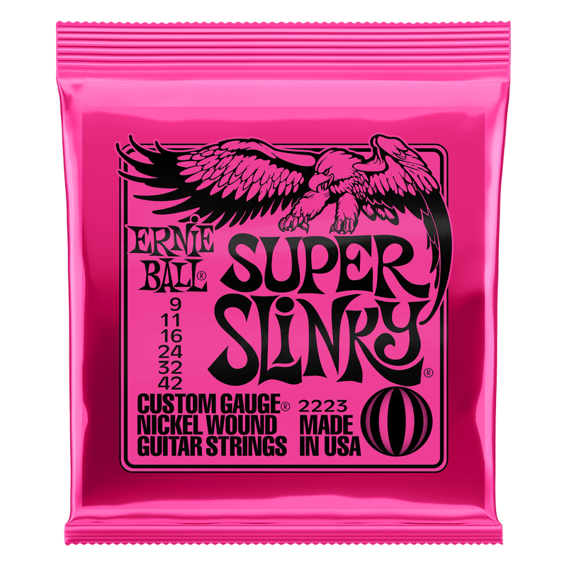 ELECTRIC GTR STR SET 09/42 SUP SLINKY PINK
