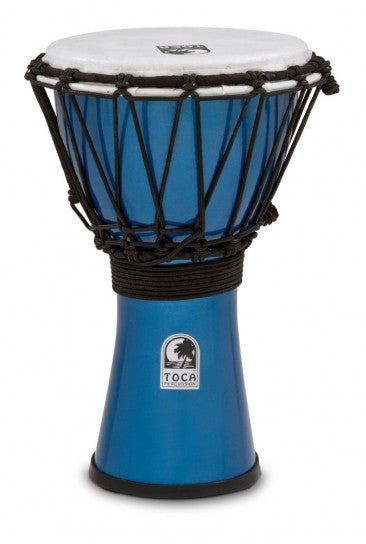 07 INCH COLOUR DJEMBE METALLIC BLUE