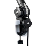 QuikLok A/26 BK Microphone desk arm with mic cable for studio applications - Black