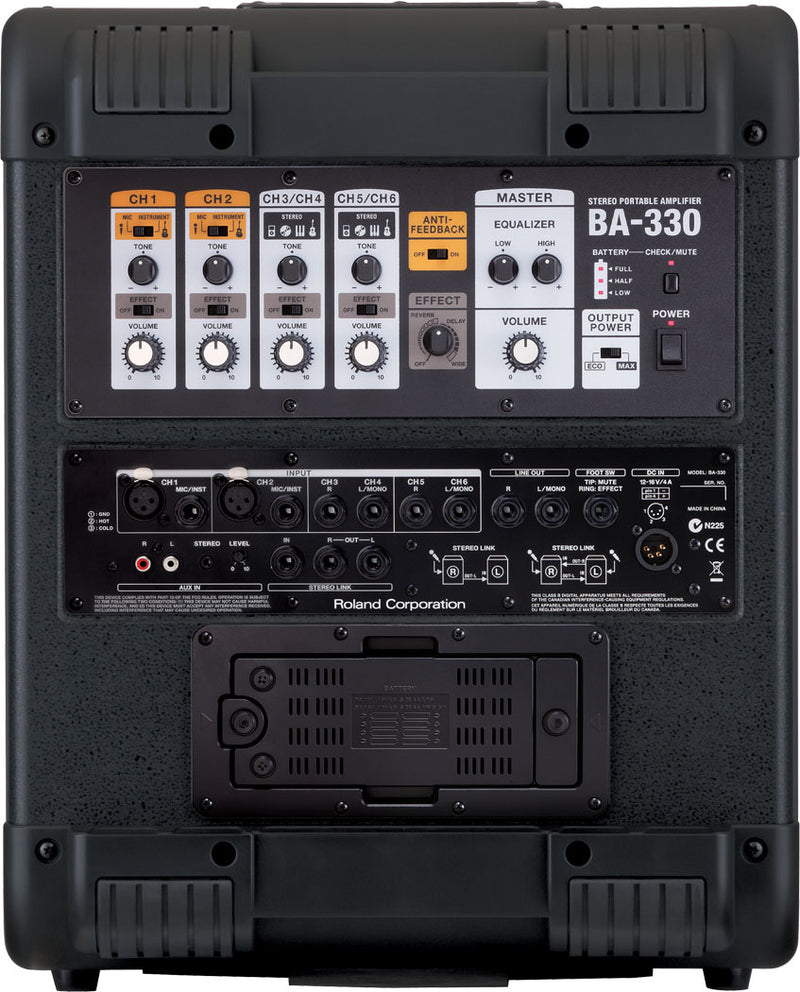 STEREO PORTABLE AMP 4 X 6.45 INCH SPKRS