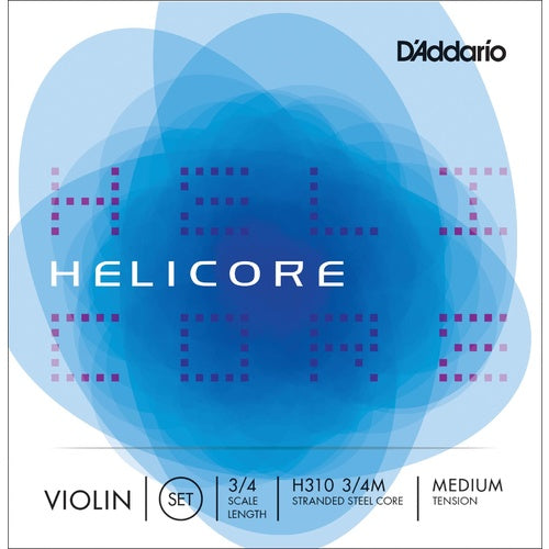 3/4 SIZE VIOLIN STRING SET MED HELICORE