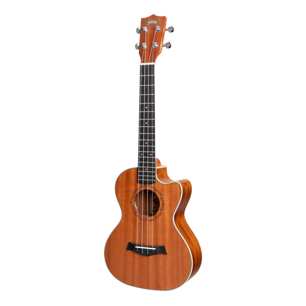 Mojo 'Traditional Series' All Mahogany Cutaway Tenor Ukulele with Gig Bag