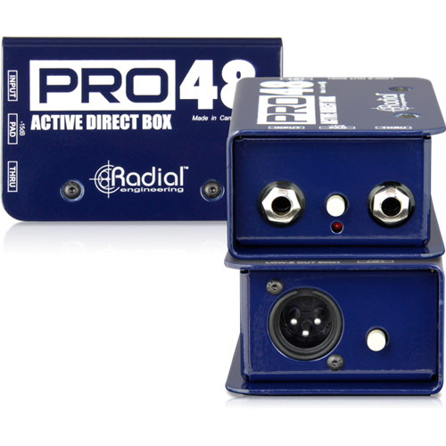 RADIAL RA-PRO48 DI BOX ACTIVE COMPACT DESIGN 48V PHANTOM POWERED